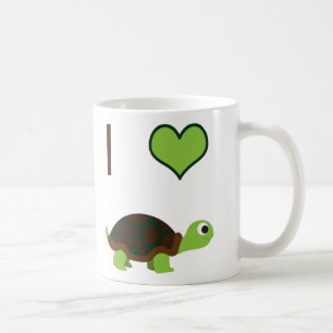 I hjärta (kärlek) kaffemugg