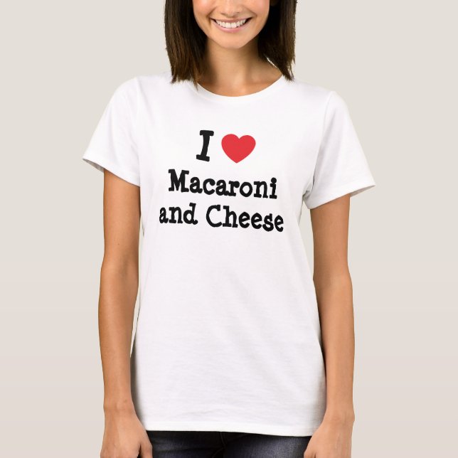 I hjärta (kärlek) Macaroni och ost Tröja (Framsida)