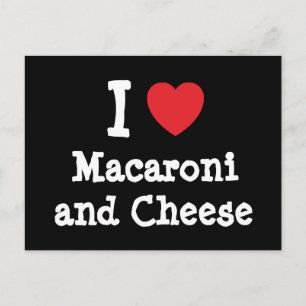 I hjärta (kärlek) Macaroni och ost Vykort