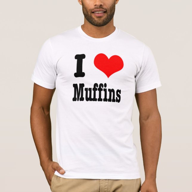 I HJÄRTA (KÄRLEK) muffins T-shirt (Framsida)