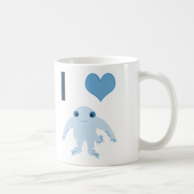 I hjärta (kärlek) Ningen Kaffemugg (Höger)