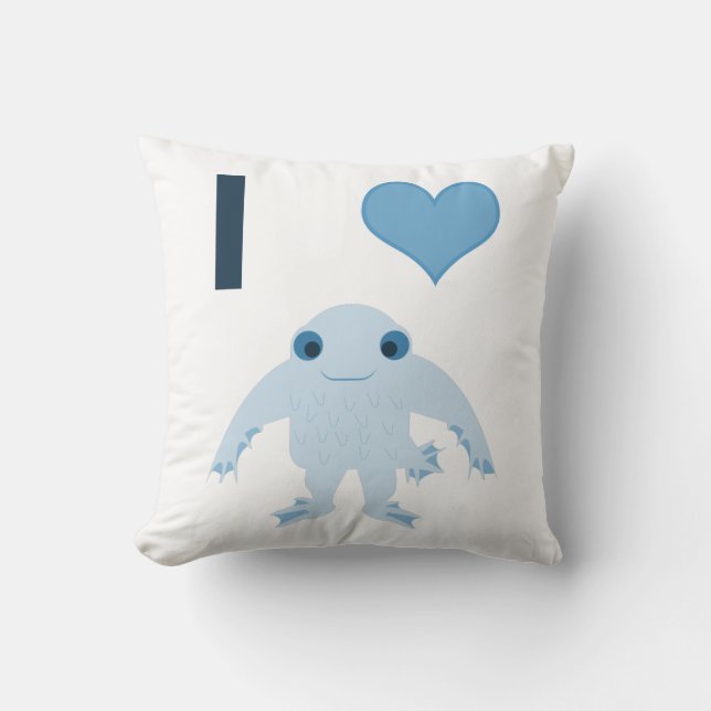 I hjärta (kärlek) Ningen Kudde (Framsida)