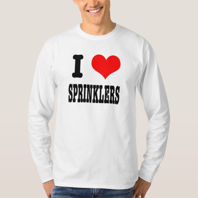 I HJÄRTA (KÄRLEK) sprinklers T-shirt (Framsida)