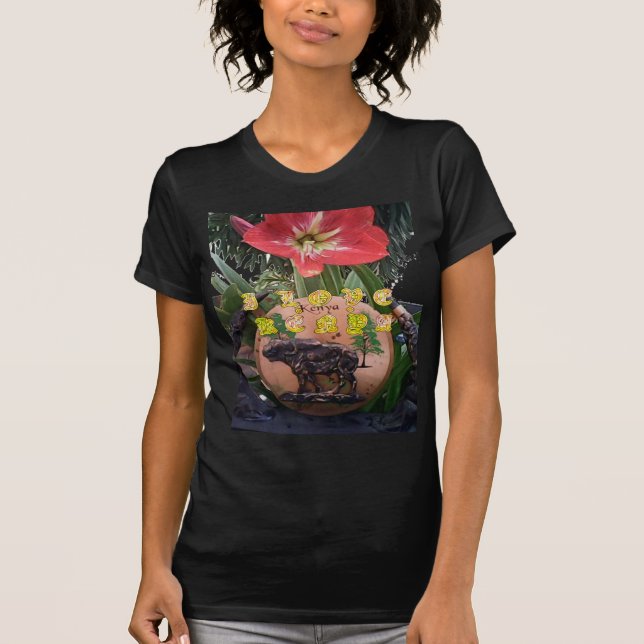 I (hjärta) Kenya Buffalo Patch/Print Tee (Framsida)