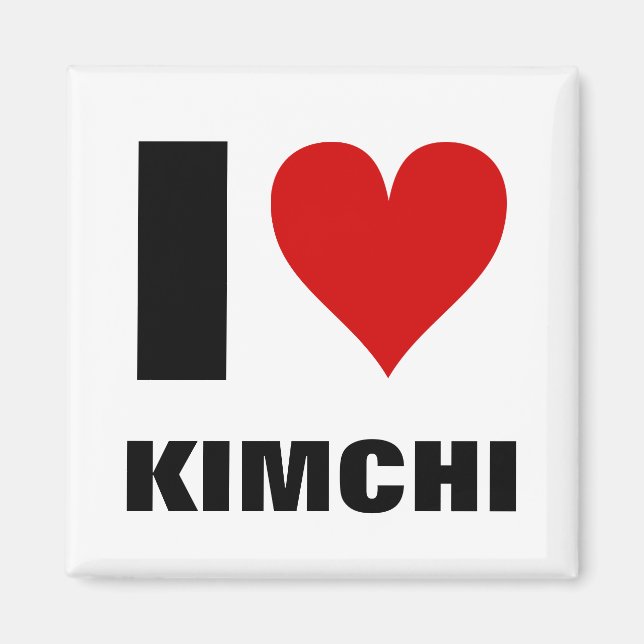 I [hjärta] Kimchi Magnet (Framsidan)