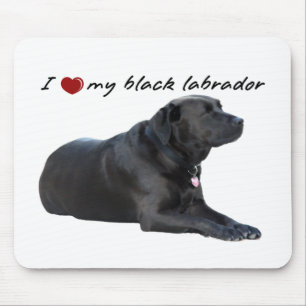 I "hjärta" min Labrador Retriever-ord med foto Musmatta