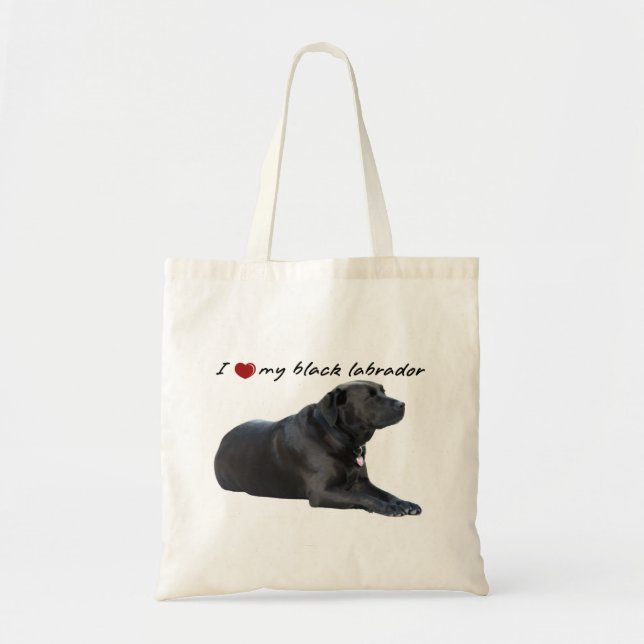 I "hjärta" min Labrador Retriever-ord med foto Tygkasse (Framsidan)