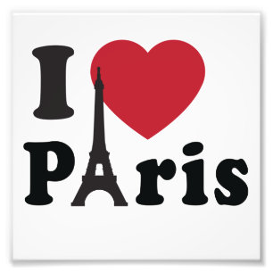 I Hjärta Paris Fototryck