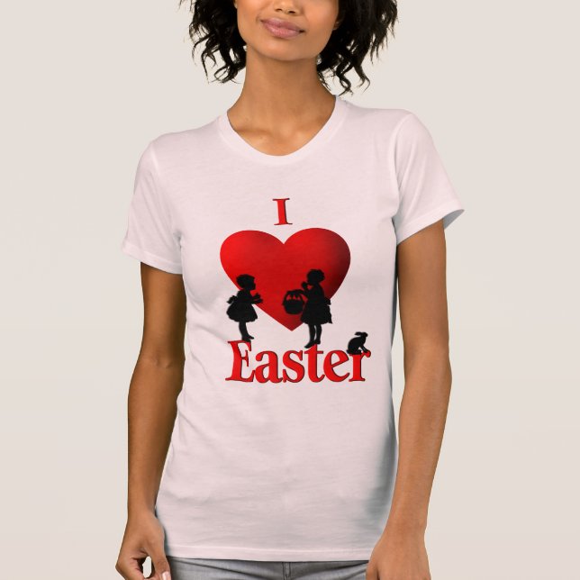 I Hjärta Påsk T-skjortor T Shirt (Framsida)