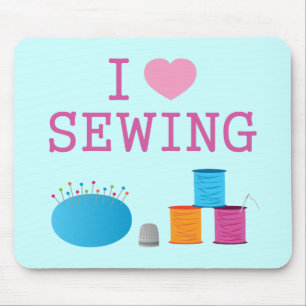 I hjärta Sewing Musmatta