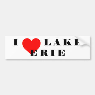 I hjärta Sjö Erie Bildekal