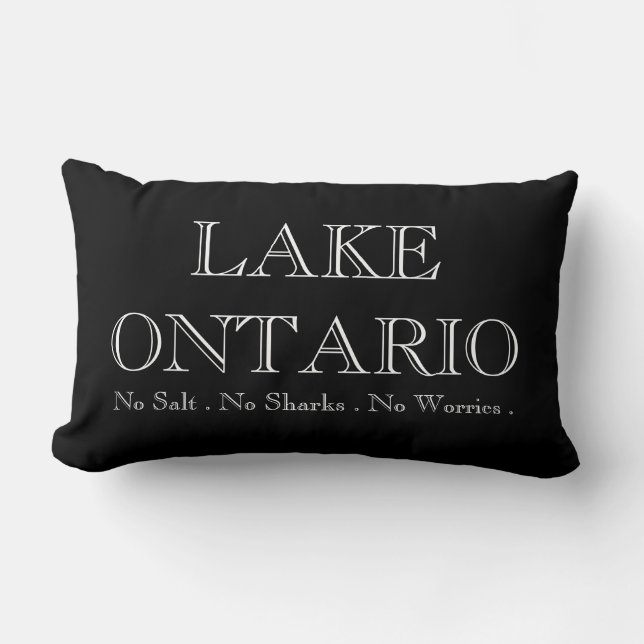 I hjärta SJÖ ONTARIO Lumbarkudde (Framsida)