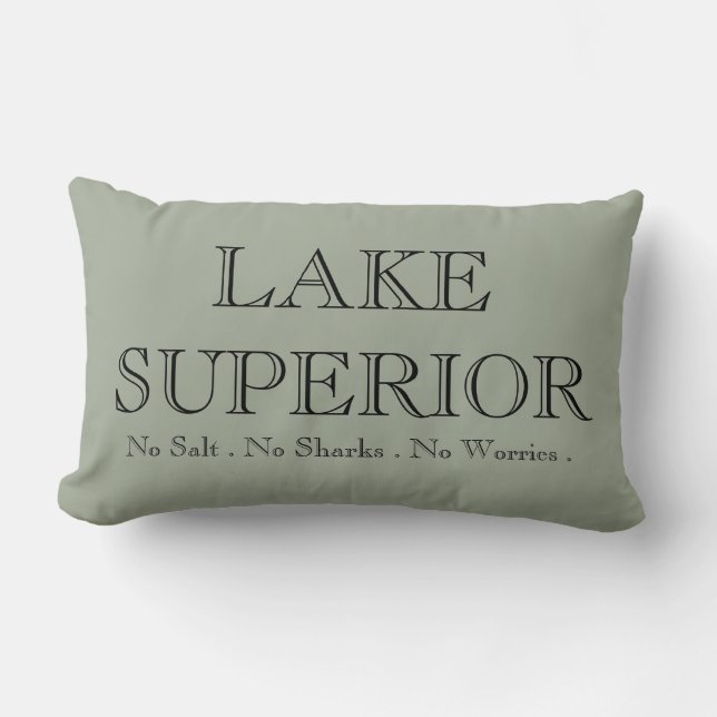 I hjärta SJÖ SUPERIOR Lumbarkudde (Framsida)