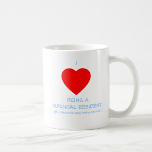 I hjärta som är kirurgiskt bosatt hjärtkirurgi kaffemugg