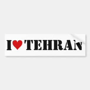 I [hjärta] Teheran Bildekal