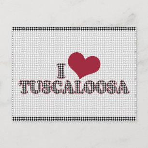 I (hjärta) Tuscalosa (Alabama) stöder orsaken Vykort