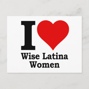 I (hjärta) Wise Latina Women Vykort