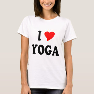 I hjärta yoga t shirt