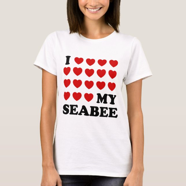 I (hjärtan) min sjöman t shirt (Framsida)