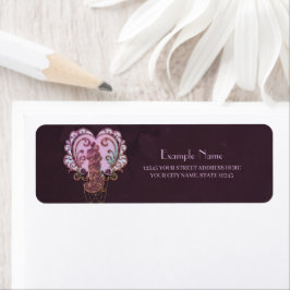 I hjärtans framkant returadress etikett