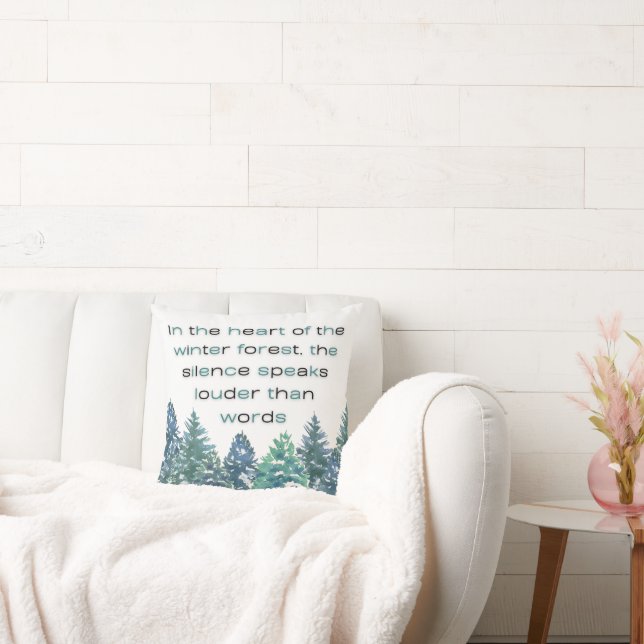 I hjärtat av vinterskogen kudde (Soffa)