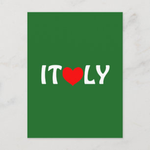 I Hjärtat Italien Vykort