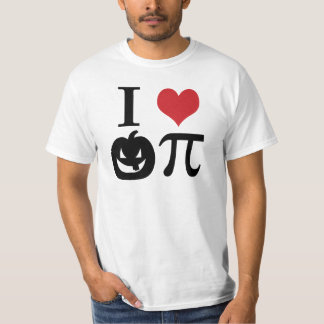 I Hjärtat Pumpkin Pi T Shirt