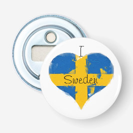 I Hjärtat Sverige Svenska Flagga Flasköppnare
