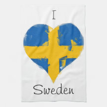 I Hjärtat Sverige Svenska Flagga