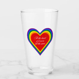 I hjärtat - vi är likadana. glaskopp