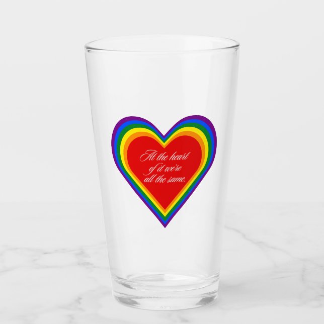 I hjärtat - vi är likadana. glaskopp (Framsida)