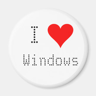 I hjärtat Windows Magnet