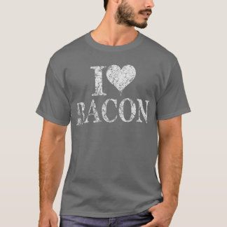 I hjärtbacon - I kärlek Bacon tshirt t-shirt-shirt T-shirt