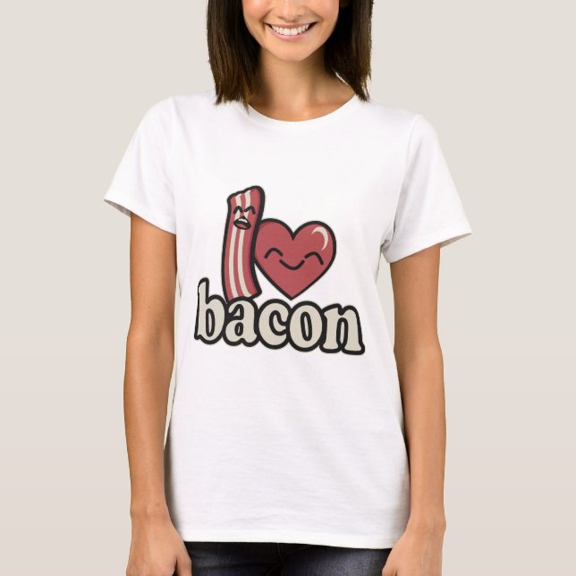 I Hjärtbacon Tee Shirt (Framsida)