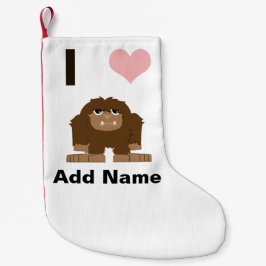 I hjärtbigfot liten julstrumpa