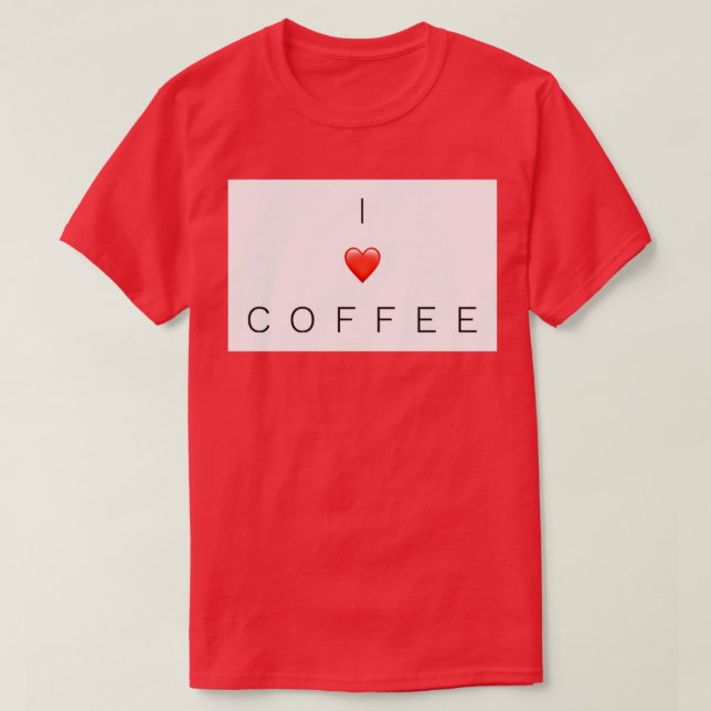I hjärtekaffe t shirt (Design framsida)