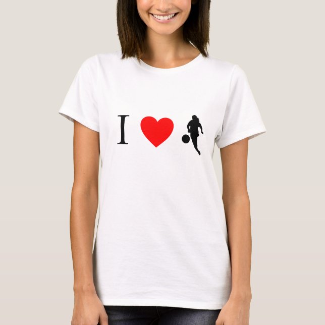 I hjärtfotboll tee shirt (Framsida)