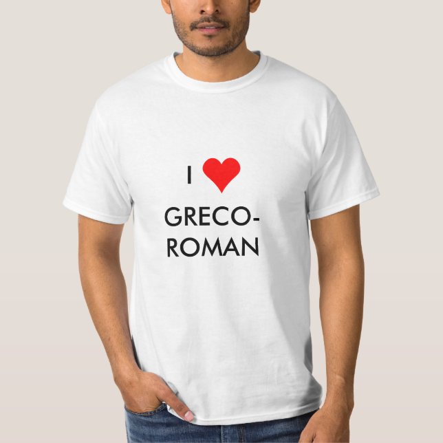 i hjärtgreco-roman tee shirt (Framsida)