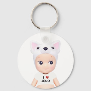 i hjärtjeno sonny angel nyckelring