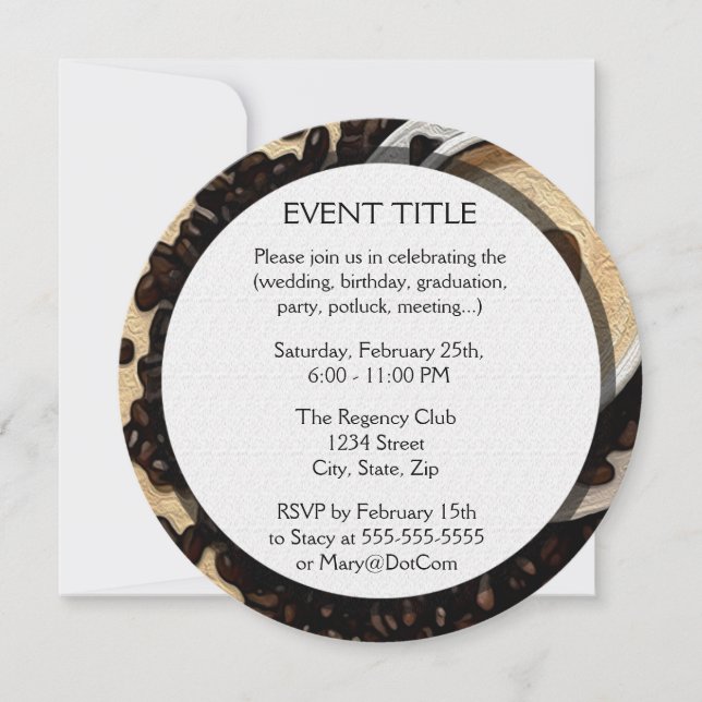 I Hjärtkaffe Inbjudningar (Framsida)