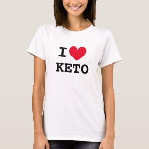 I hjärtketoketogen kost t shirt för kvinnor