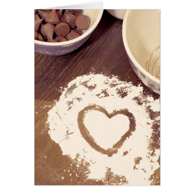 I hjärtklappning hälsningskort (Framsidan)