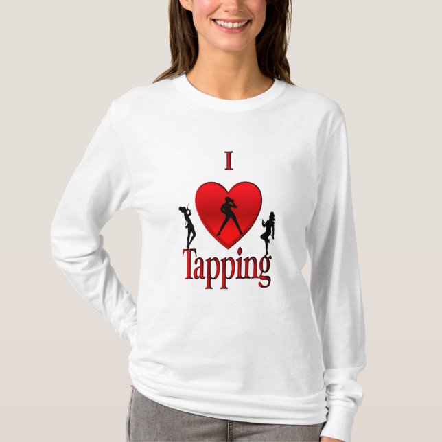 I Hjärtknapp T Shirt (Framsida)