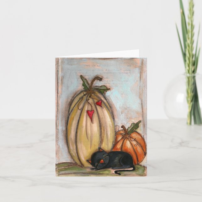 I Hjärtkranar och fall - blankt notecard Kort (Framsida)