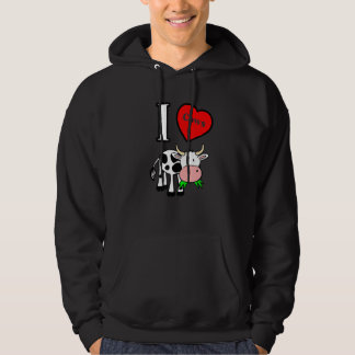 I hjärtokor i kärlek kor hoodie