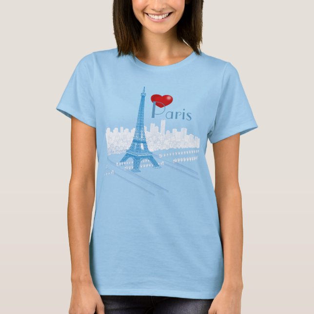 I hjärtpariströja t-shirt (Framsida)