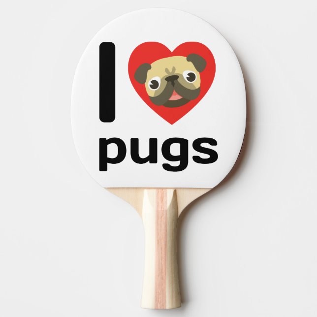 I hjärtpuggar (kärlek) pingisracket (Framsidan)