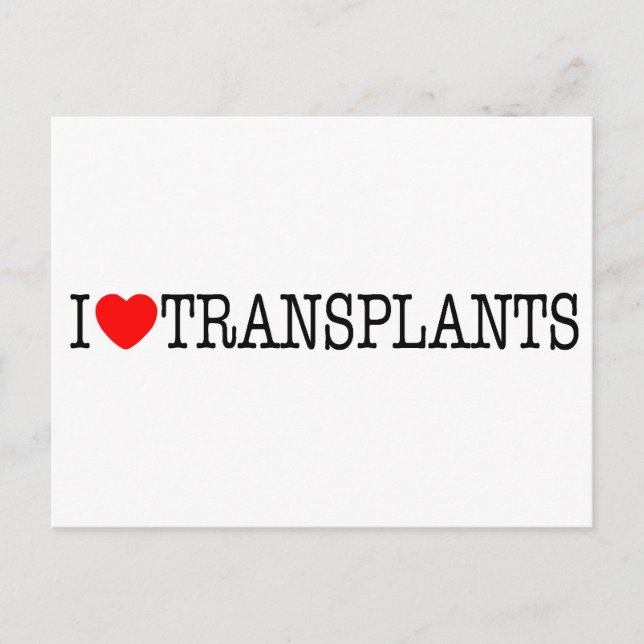 I hjärttransplantationer vykort (Framsida)