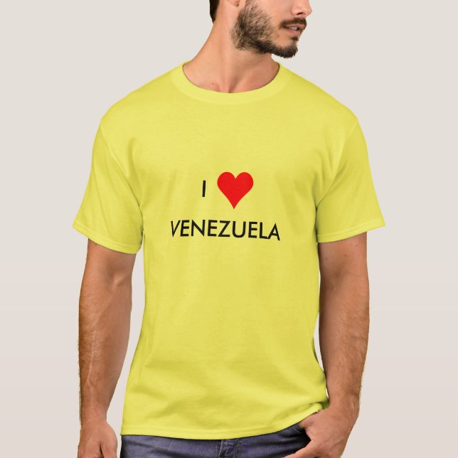 i hjärtvenezuela t-shirt (Framsida)