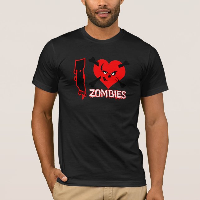 i hjärzombies - skjorta t-shirt (Framsida)